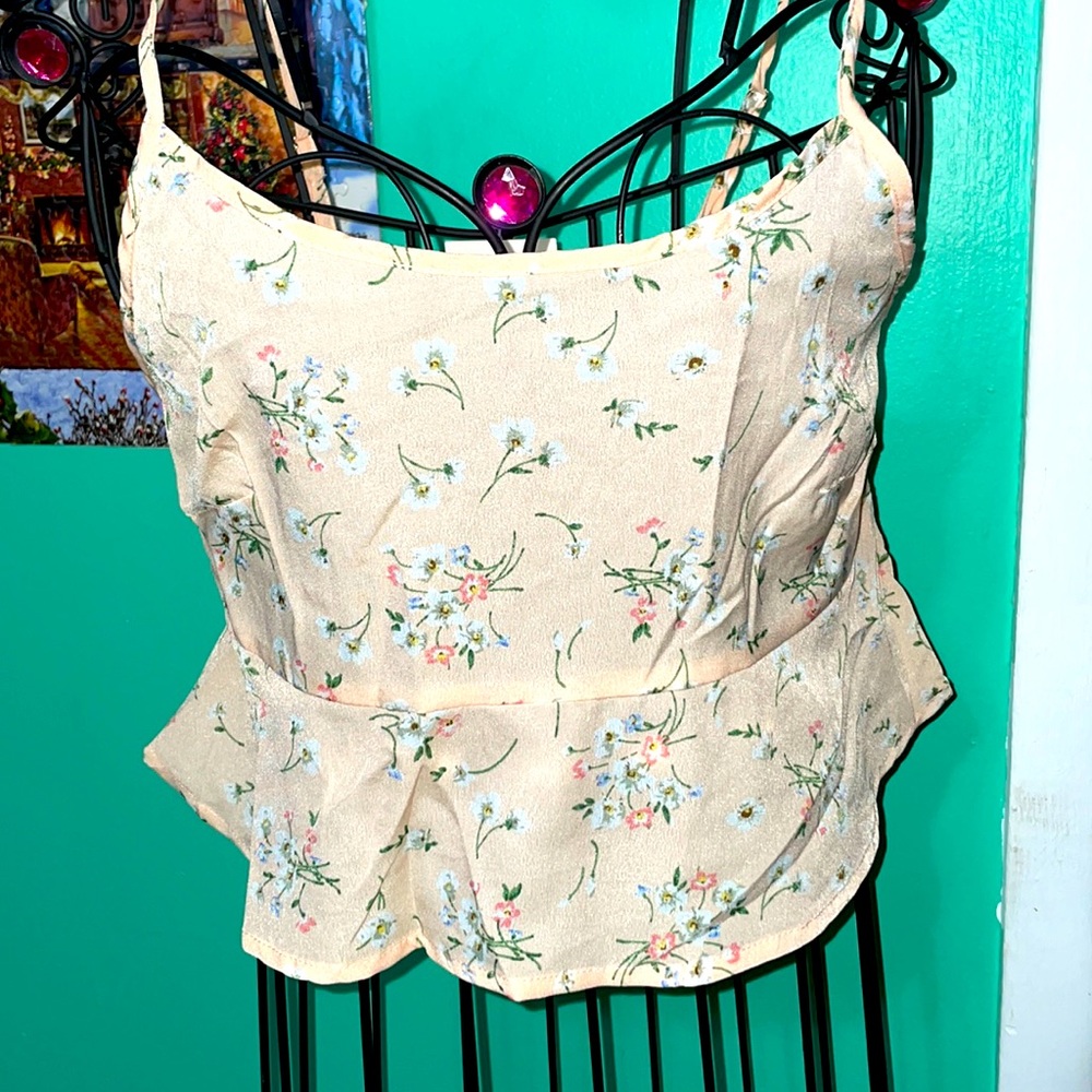 Flowered tank top